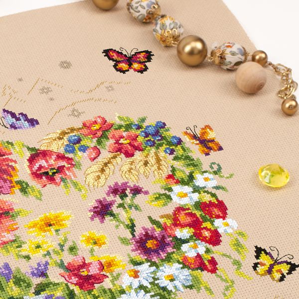 Набор для вышивания нитками Чудесная игла, Сияние Сердца 26х34 см