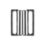 Застежки для купальника (бикини) металл 22х19 мм, 10 шт, №04 никель, Blitz BBT043