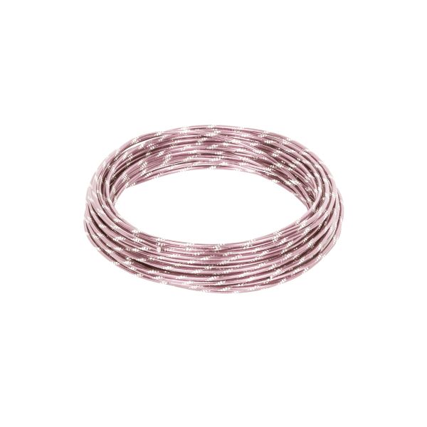 Проволока для плетения алюминий ⌀2 мм, 10 м,±0.5 м, 13 бл.розовый, Gamma AWC-2