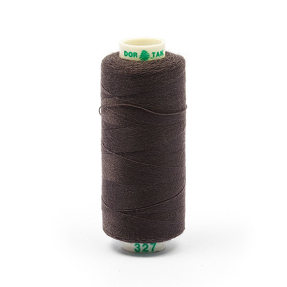 Нитки швейные бытовые Dor Tak 40/2, 366 м / 10 кат., 327 серый