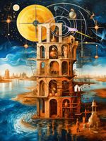 Пазл деревянный Башня времени 500 элементов, Фрея PZLD-006