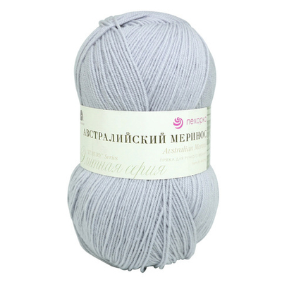Пряжа Пехорка Австралийский меринос / уп.5 мот. по 100 г, 400 м, 276-Перламутр