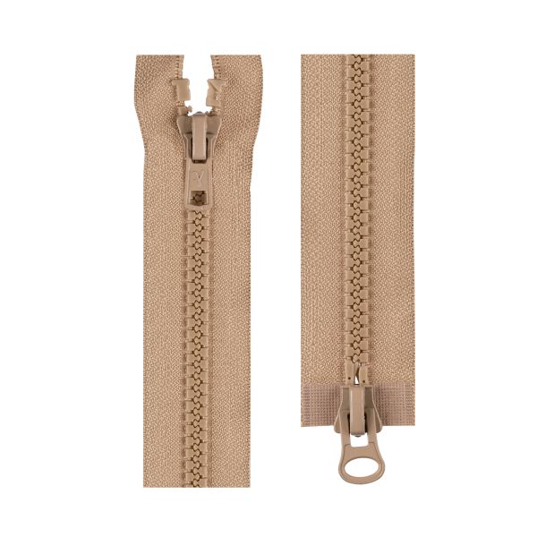 Молния трактор Т8 (8 мм) 2 зам., разъем., 70 см, 298 св.бежевый, G3082 Gamma, 10 шт