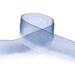 Лента капроновая (органза) двухцветная 38.0 мм / 22.5 метров, 001/094 белый/т.синий, Blitz ORP-38