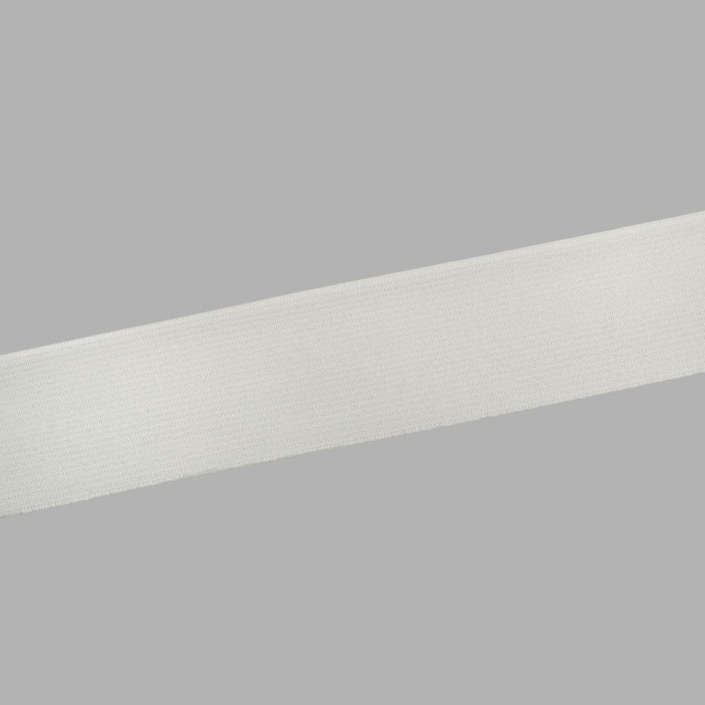 Резинка тканая 35.0 мм / 20 метров, белый