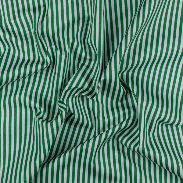 Ткань для пэчворка Peppy Бабушкин сундучок, отрез 50х55 см, 140 г/м², БС-22 полоска я.зеленый, Peppy