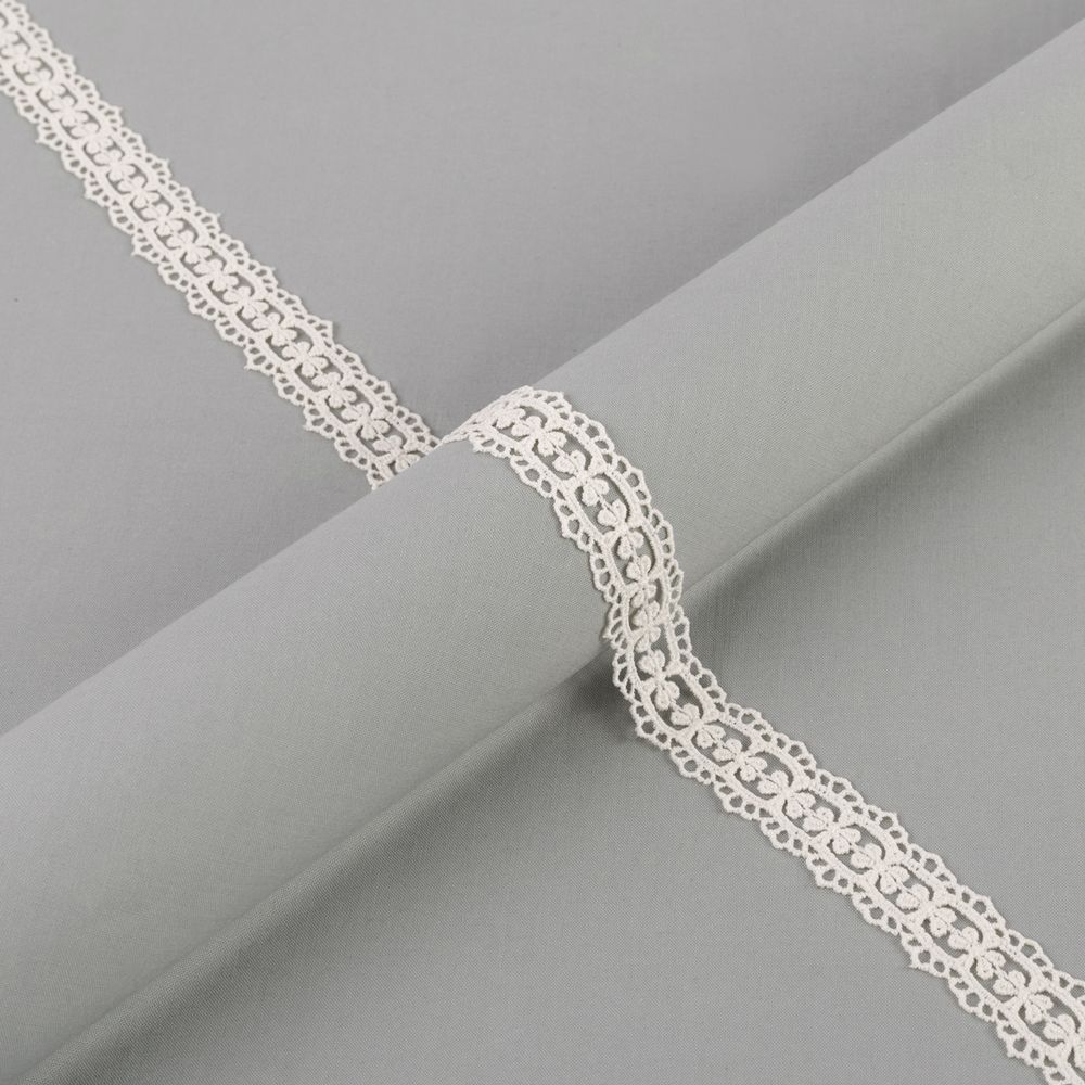 Кружево гипюр (плетёное) 28 мм / 10 ±0.2 метра, GP003CR кремовый, Gamma GGM-2802