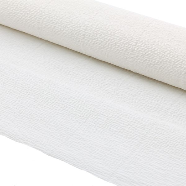 Гофрированная бумага (креповая) 50см, 2,5м, 140г/м², 900 белая