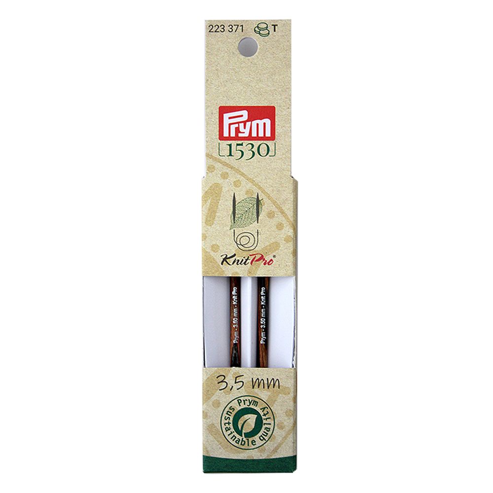 Спицы съемные длинные ⌀3.5 мм, 8.7 см, 2 шт, Prym Natural 223371