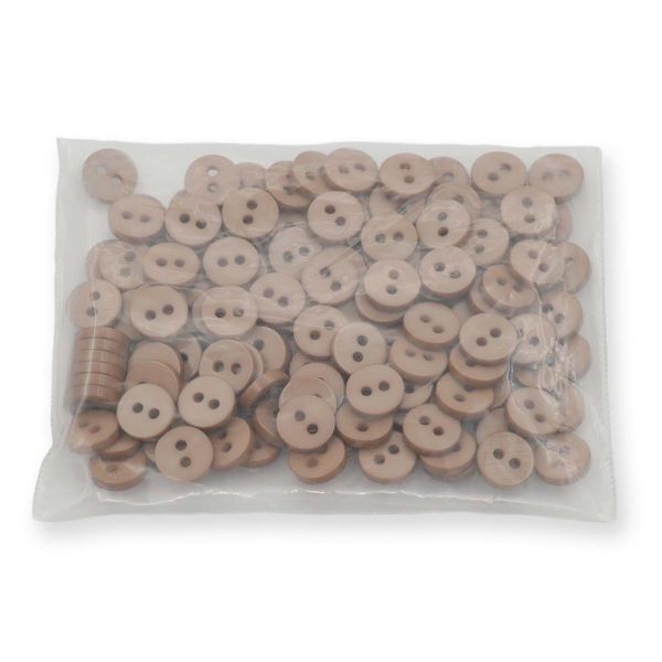 Пуговицы 2 прокола 14L, 9 мм, (Beige (бежевый)), NE74, 144 шт