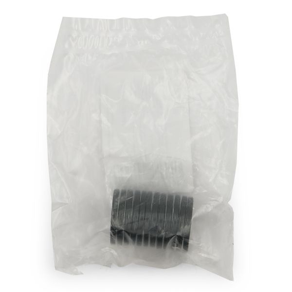 Кнопка магнитная металл ⌀25.0 мм, черный, 6 шт