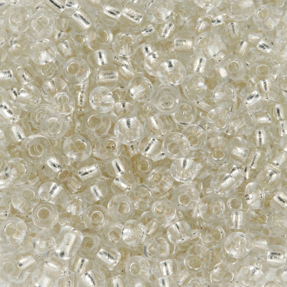 Бисер Zlatka 11/0 (2.1 мм), 100 г (10х10 г), №0021 серебряный, GR