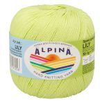 Пряжа Alpina Lily / уп.10 мот. по 50г, 175м, 145 яр.зеленый
