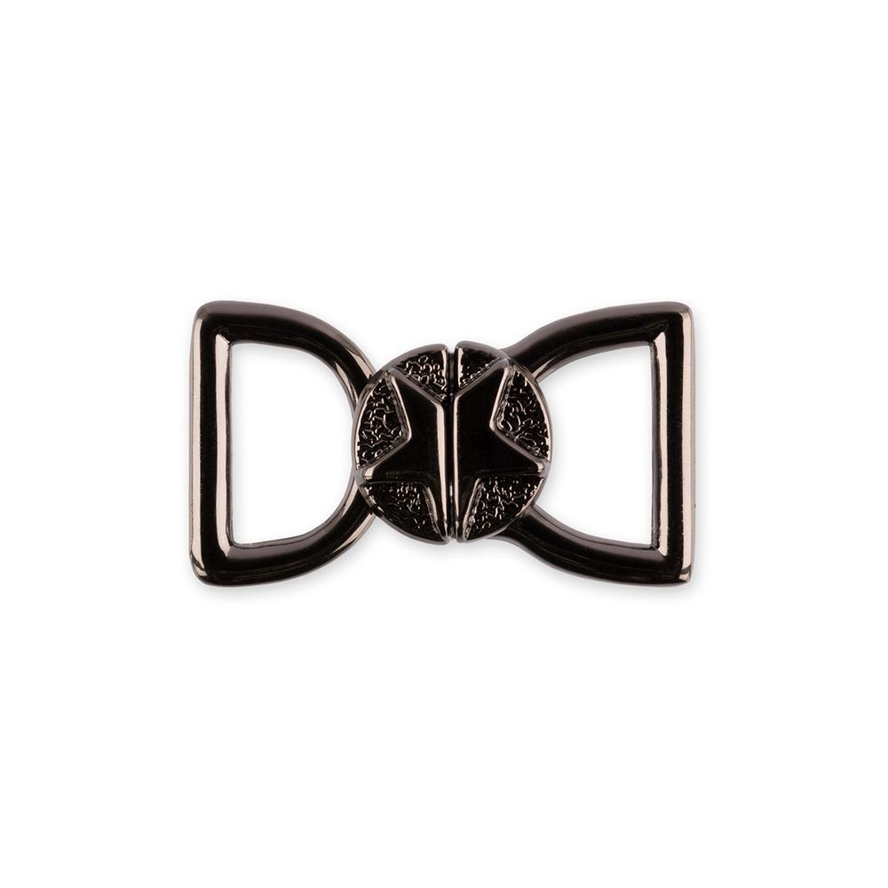 Застежки для купальника (бикини) металл 24х13 мм, 10 шт, №06 черн.никель, Blitz BBT036