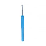 Крючок для вязания с пластиковой ручкой металл ⌀6,0 мм, 14 см, в чехле, Gamma MHP