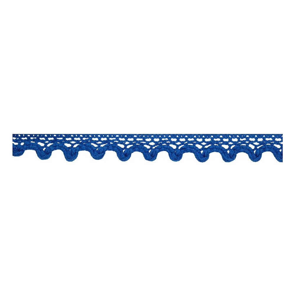 Кружево вязаное (тесьма) 11 мм, 5 шт по 3 м, 040 синий, HVK-33 Gamma