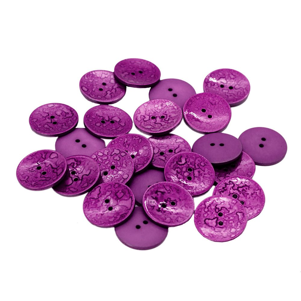 Пуговицы 2 прокола 36L, (col.D (сиреневый)), 36 шт /TOS/