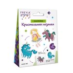 Алмазная (кристальная) мозаика Фрея, Наклейки Единороги и ангел, 8х10,5 см