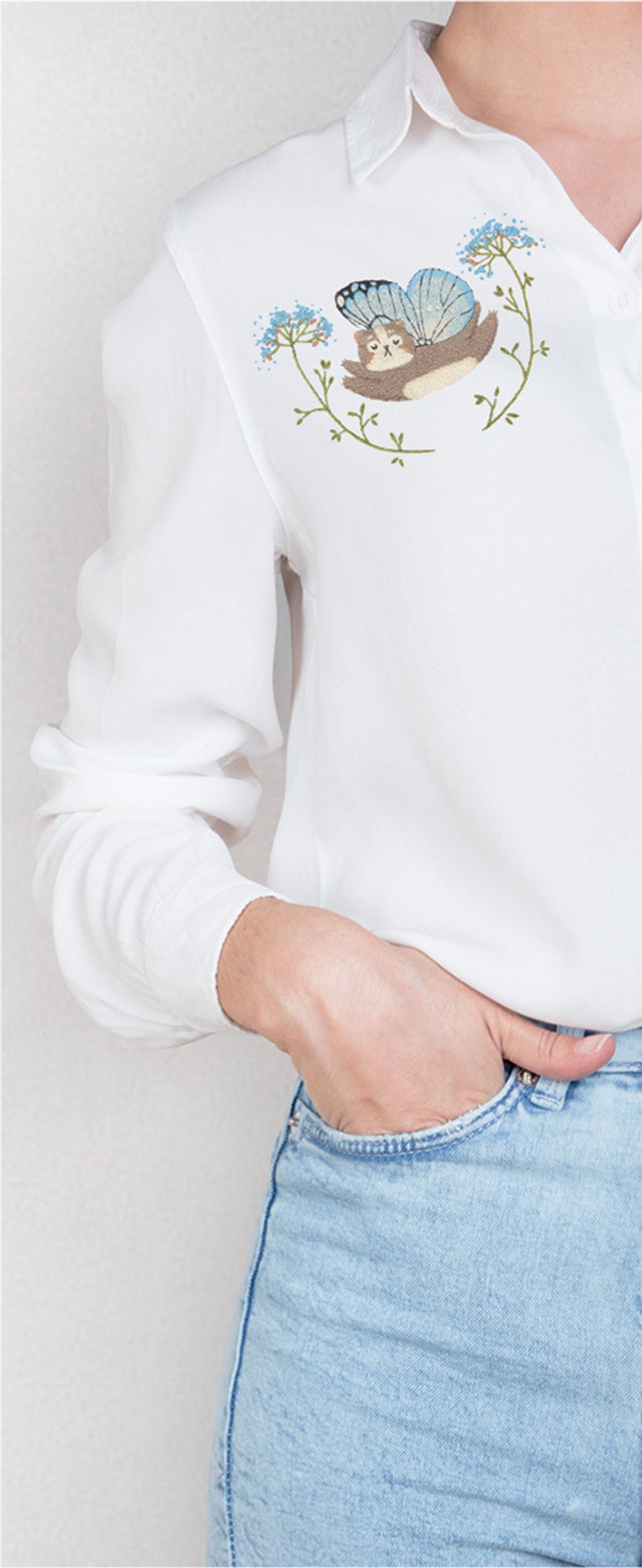 Набор для вышивания нитками Panna, Живая картина, Котофей, 15х10 см