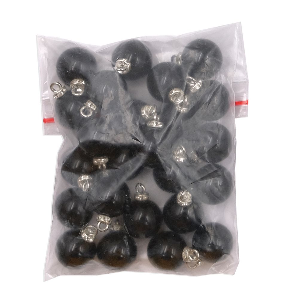 Пуговицы на ножке 16мм (Black (черный)), 24 шт