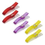 Клипсы для фиксации тканей 5.5 см, 6 шт, пластик/металл, Gamma QC-03
