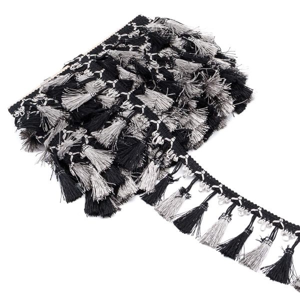 Бахрома отделочная 115.0 мм / 10 метров, с кистями, (115-230), 878