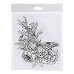 Термотрансфер, 1 шт, М-320 бабочка 20х16 см, Gamma M №03