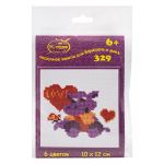 Набор для вышивания нитками РС Студия, Бегемотик love 10х12 см