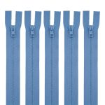 Молния трактор Arta Т6 (6 мм) 2 зам., разъем., 120 см, цв. 039 голубой, уп.5 шт