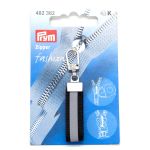 Пуллер для молнии светоотраж, черный, 1шт, Prym, 1 шт