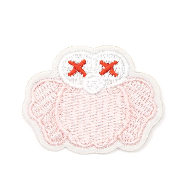 Термоаппликация Сова, розовая 4,4х3,3см, Hobby&Pro