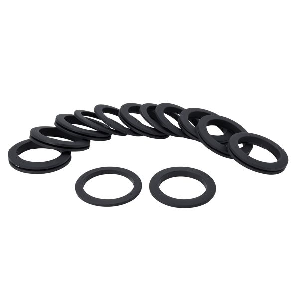 Люверс шторный ⌀50 мм, с многоур. замком пластик, 46 черный софт тач, 10 шт