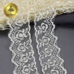 Кружево капроновое 45 мм / 9.14 м, TBS.30010 цв.084 (4) бежевый, Kruzhevo