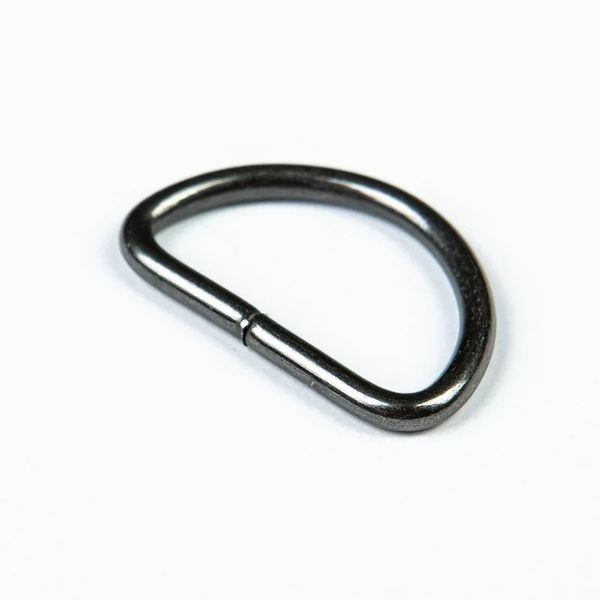 Полукольцо сварное металл внутр. 25 мм (внешн. 31х20 мм, ⌀3 мм), 50 шт, чер.никель ГР, 6065