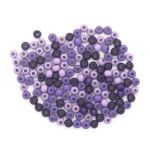 Бусины дерево лиловый микс, 4 мм, 155 шт, Glorex /TOS/