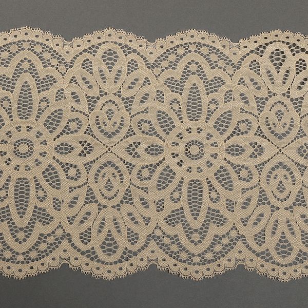 Кружево бельевое эластичное 195 мм / 3 метра, TBY.L1189, цв.126 бежевый