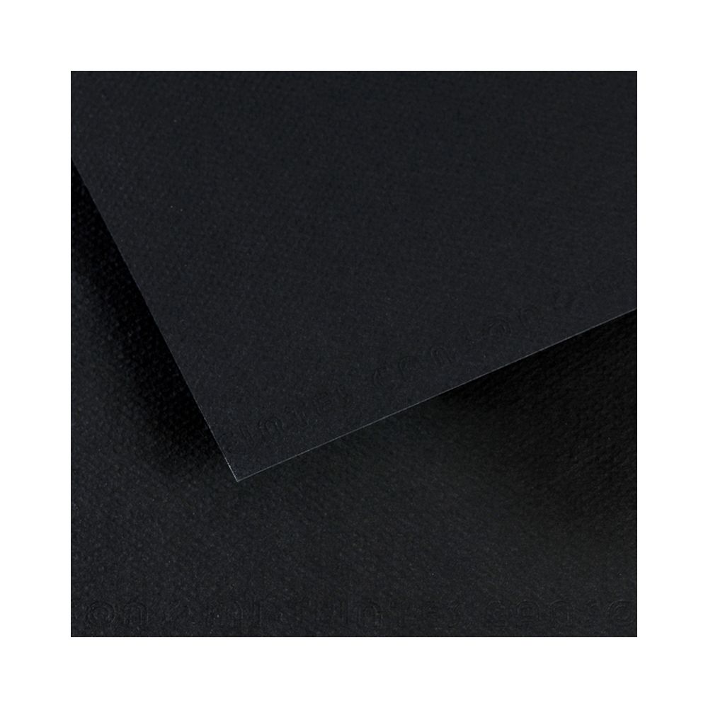 Бумага для пастели 160 г/м², 75х110 см, 25 листов, №425 черный, Canson Mi-Teintes C200361017