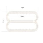 Рамки-регуляторы для бюстгальтера пластик 20.0 мм, прозрачный, 74002, 100 шт