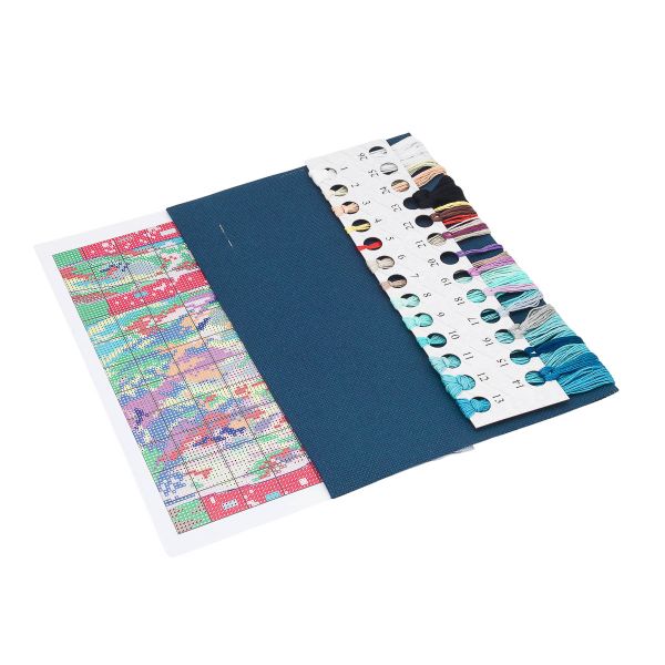 Набор для вышивания нитками Овен, Рождественский ангел 25х25см