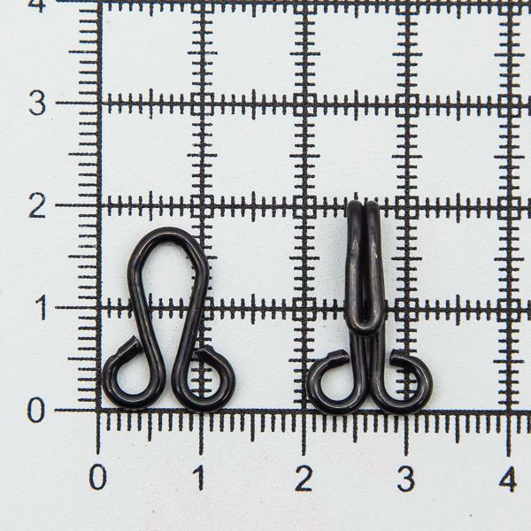 Крючки пришивные 33х12 мм, №10, цв.оксид, 200 шт