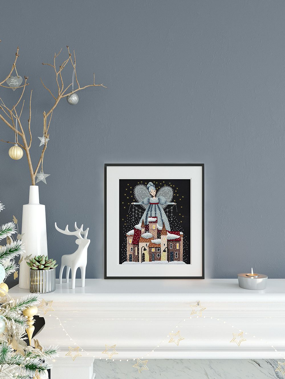 Набор для вышивания нитками Panna PR-7484, Метелица, 24.5х28.5 см