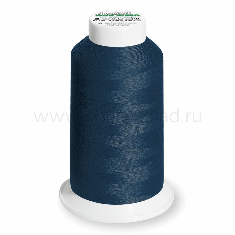 Нитки оверлочные Madeira Aerolock №125, 2500 м, цв. 8420, 9128, 1 катушка