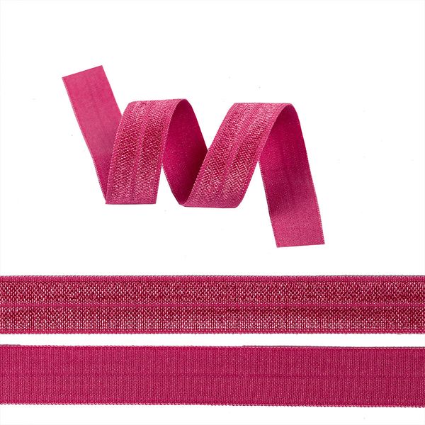 Резинка бельевая (окантовочная) блестящая 15.0 мм / 50 метров, F174 сиреневый