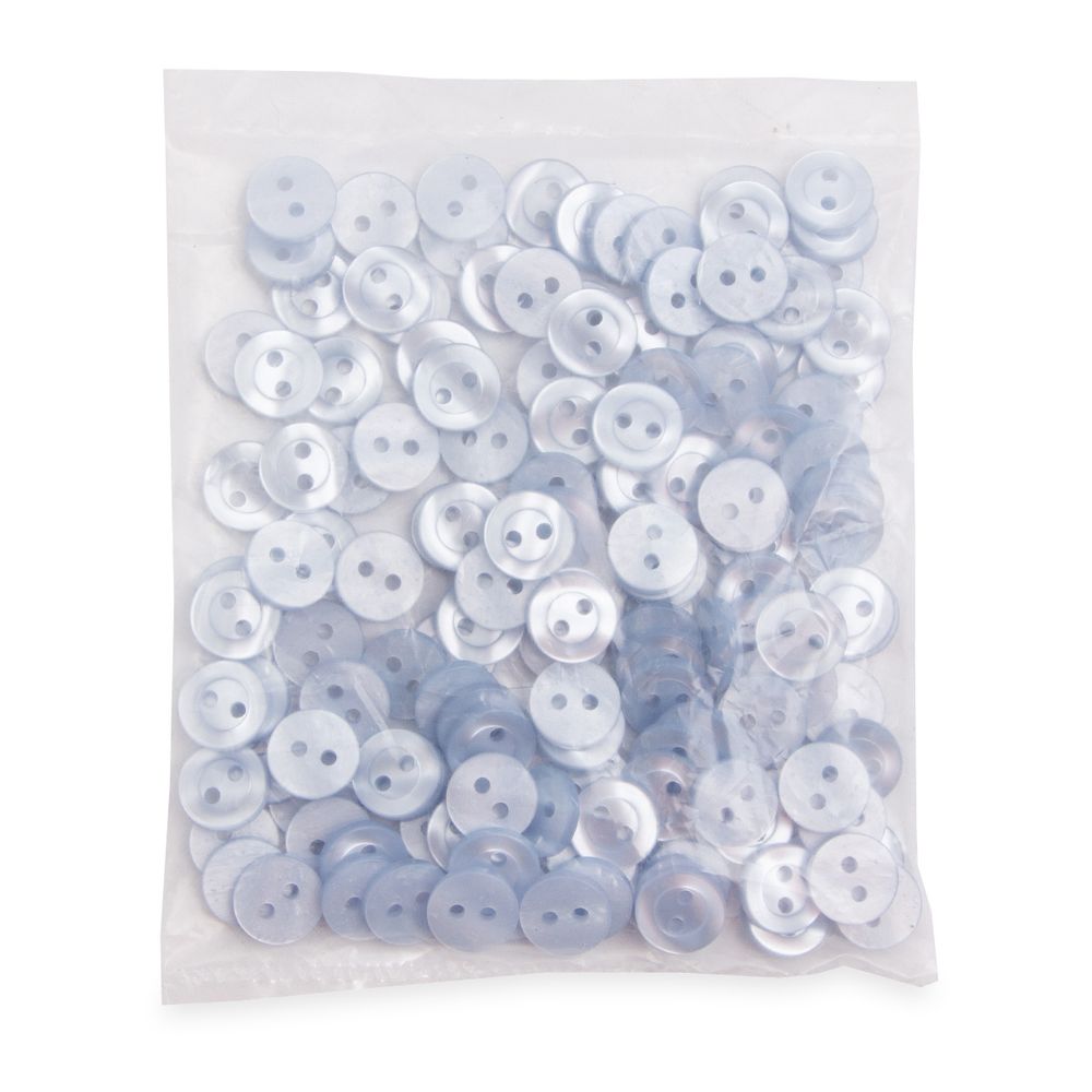 Пуговицы 2 прокола 18L, 11 мм, (col. 34 (св.серый)), CB-M-10, 144 шт