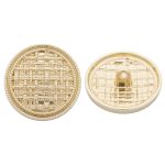 Пуговицы на ножке 36L=23 мм, металл, Gold (золотой), 10 шт, MP06