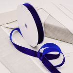 Лента бархатная (тесьма) 30.0 мм / 32.9±2 метров, 175 синий, VR-001