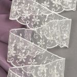 Кружево капроновое 65 мм / 13.7 м, 30011 цв.002 бл.желтый, Kruzhevo