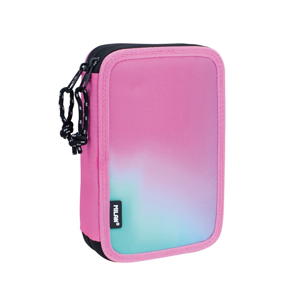 Пенал на молнии двухярусный с наполнением 19,5*13*5 см, 081264SN1P, Milan 081264SN1P