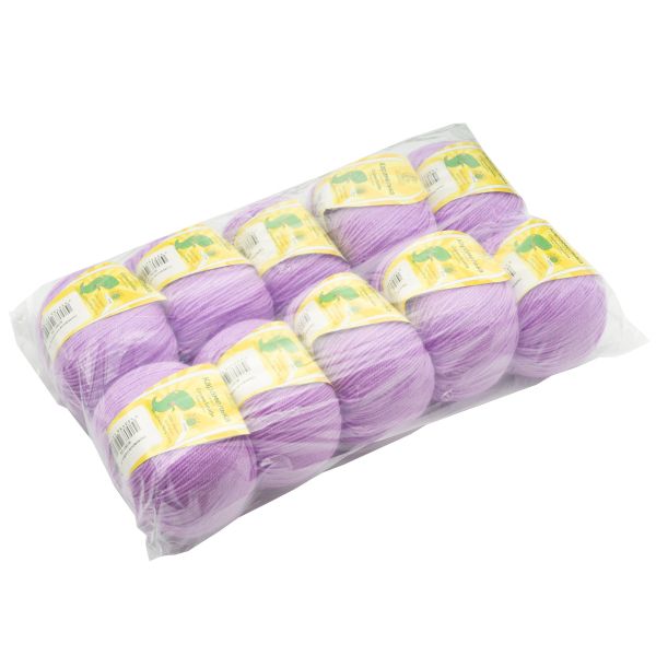 Пряжа Камтекс Карамелька / уп.10 мот. по 50 г, 175 м, 180 св. сирень