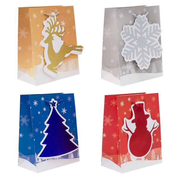 Набор подарочных новогодних пакетов, 